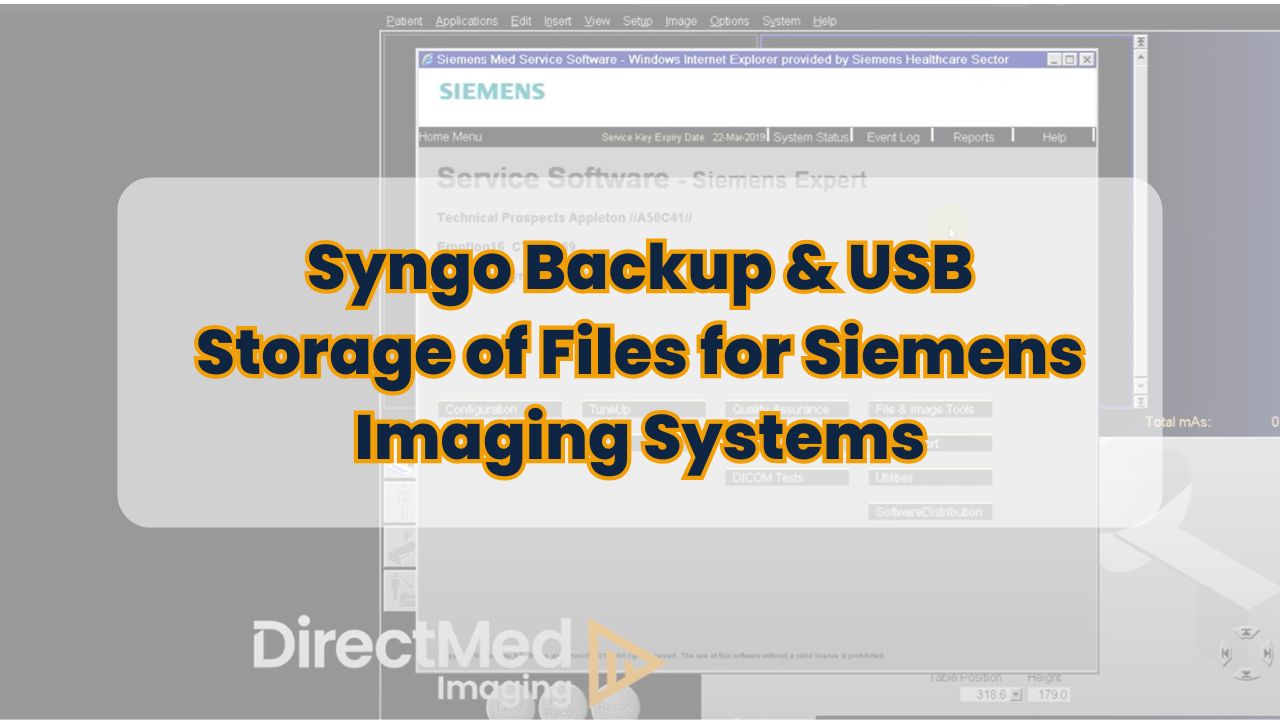 Syngo Backup & USB Storage of Files for Siemens Imaging Systems