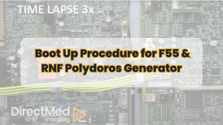 Boot Up Procedure for F55 and RNF Polydoros Generator