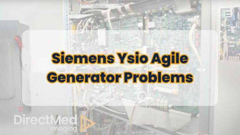 Siemens Ysio Agile Generator Problems