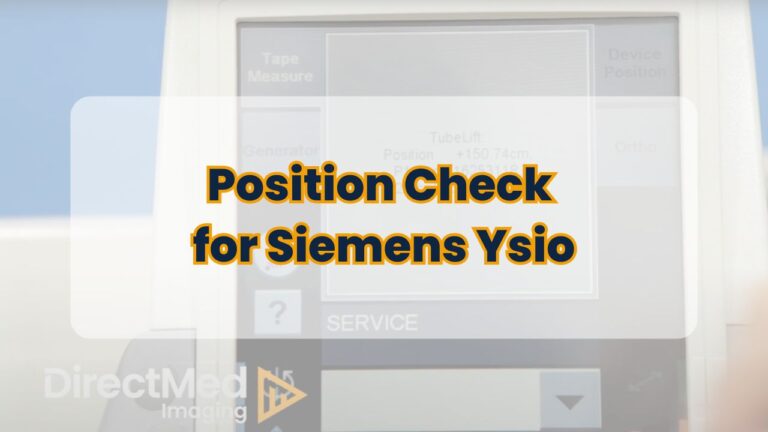 Position Check for Siemens Ysio