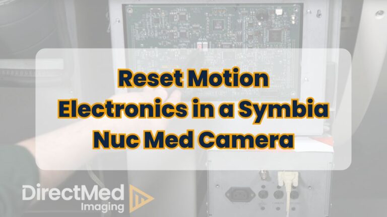 Reset Motion Electronics in a Symbia Nuclear Medicine Camera