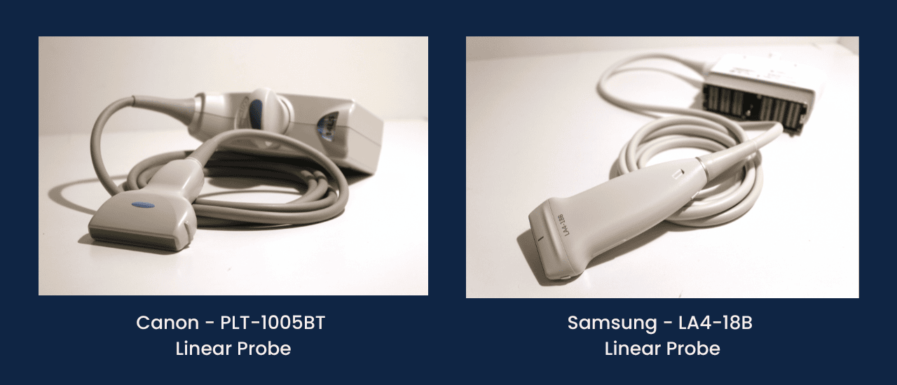 Canon - PLT-1005BT Linear Probe & Samsung - LA4-18B Linear Probe available at LBN Medical.