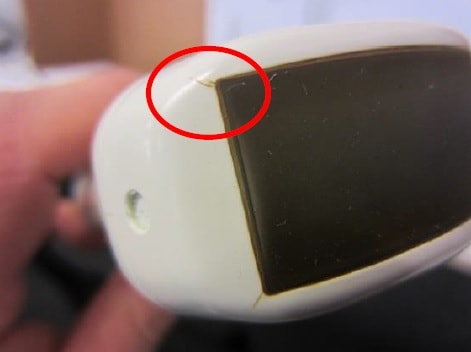 broken ultrasound probes - Crack in Housing of the Probe