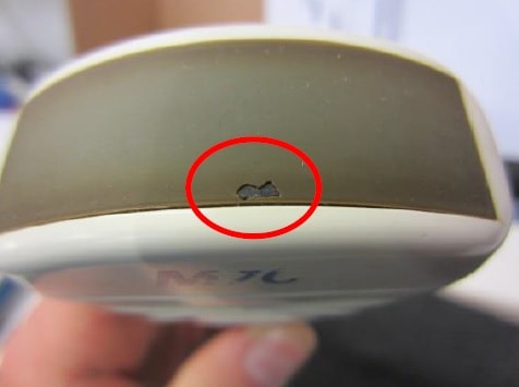 Crack in the Ultrasound Probe - Broken Ultrasound probes