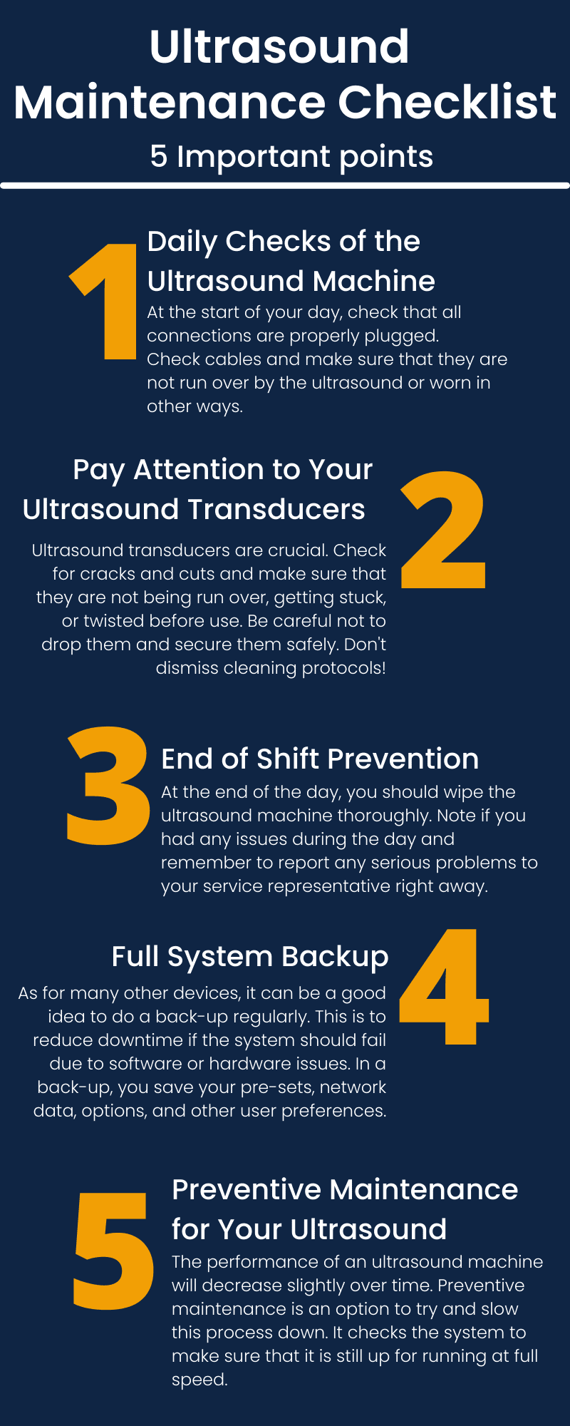 Ultrasound Maintenance - How to take care of an ultrasound?