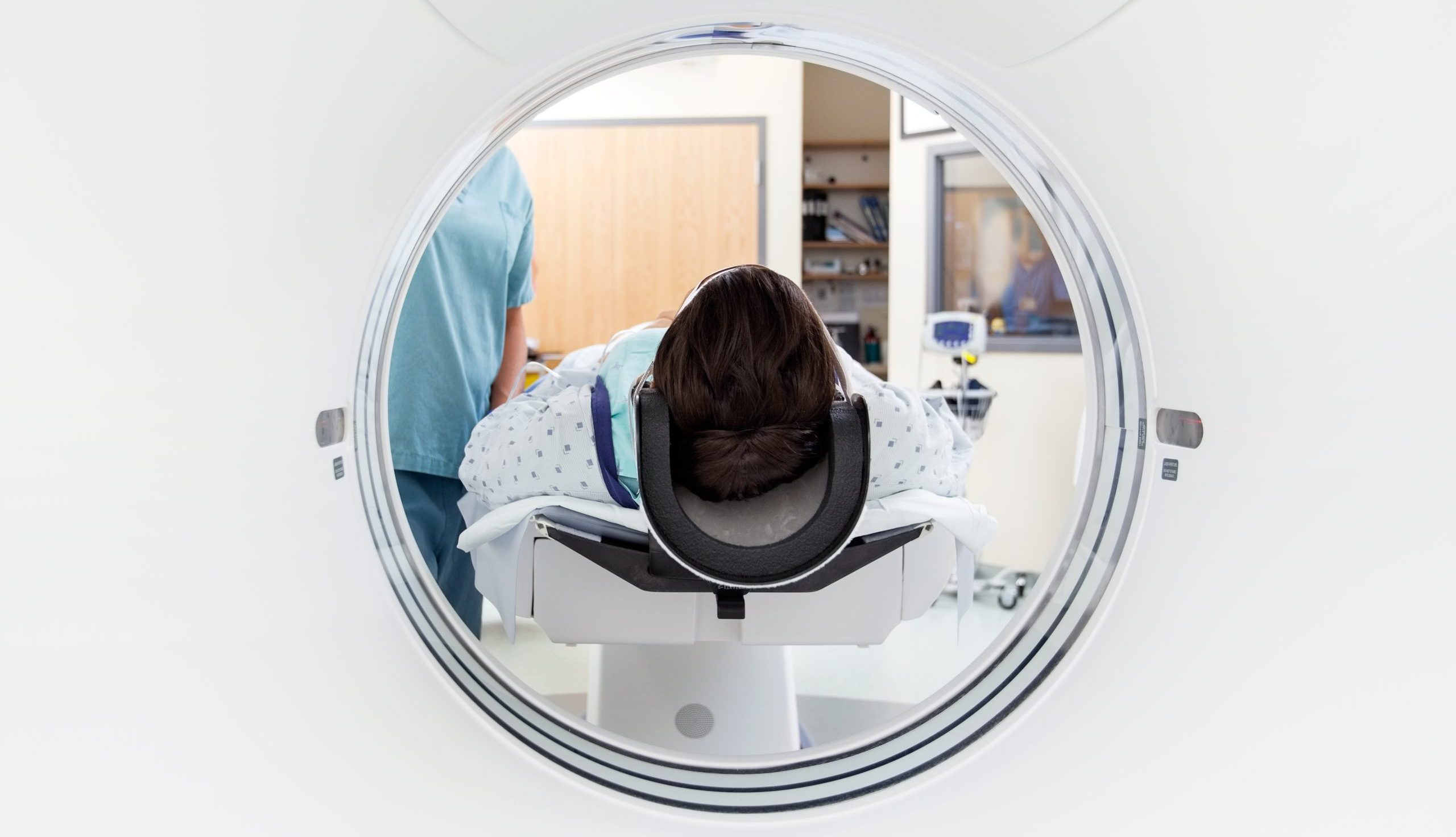 patient undergoing ct scan