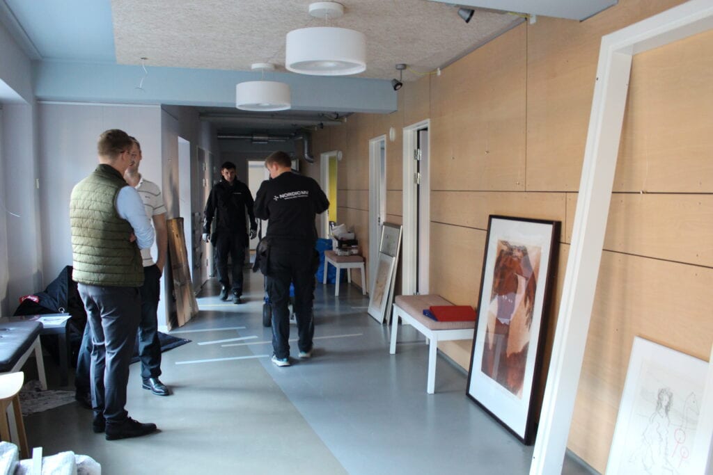 Mammography machine installation by DirectMed Imaging.