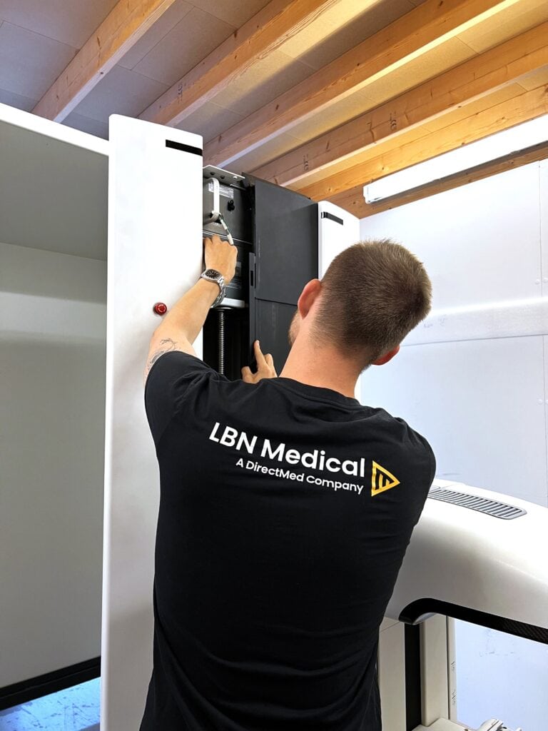 Mammography machine inspection at DirectMed Imaging.